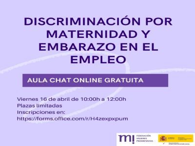 Aula Virtual Discriminacin por Maternidad y Embarazo en el Empleo