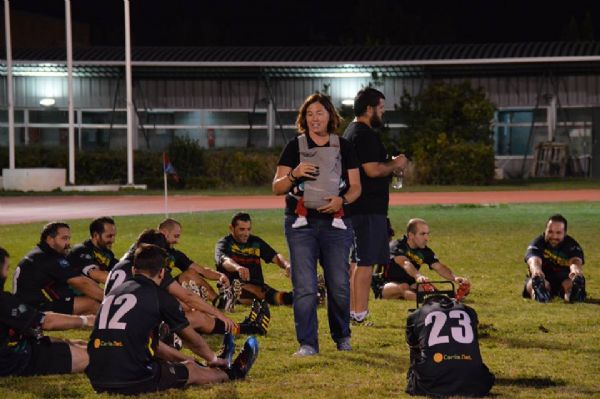 Oti Camacho en entrenamiento de ftbol