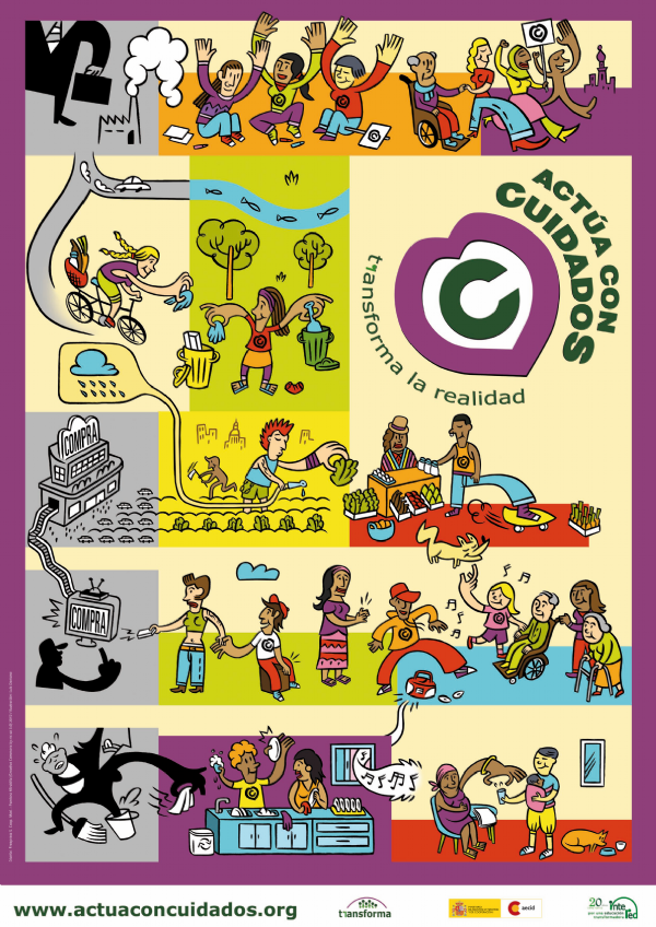 cartel campaa acta con cuidados