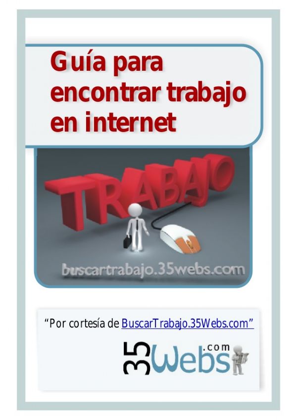 portada gua para encontrar trabajo en internet