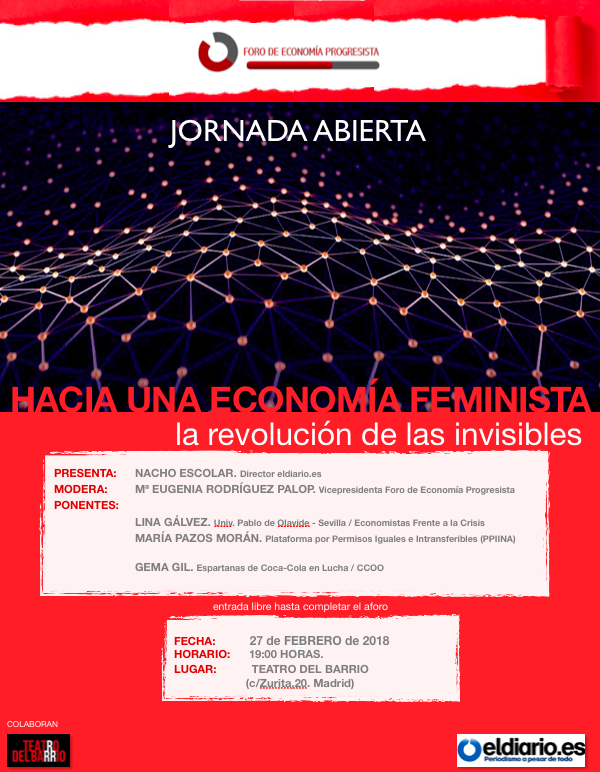 imagen cartel hacia una economa feminista