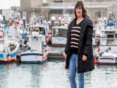 Manuela Leal, patrona de la Cofrada de Pescadores de Conil de la Frontera (Cdiz)