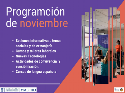 Programacin de noviembre en las Oficinas Municipales