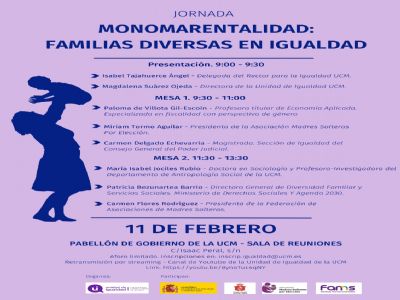 #Jornadas #Monomarentalidad #Igualdad