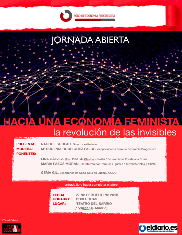 imagen cartel hacia una economía feminista
