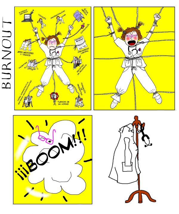 viñeta médico a cuadros mónica lalanda